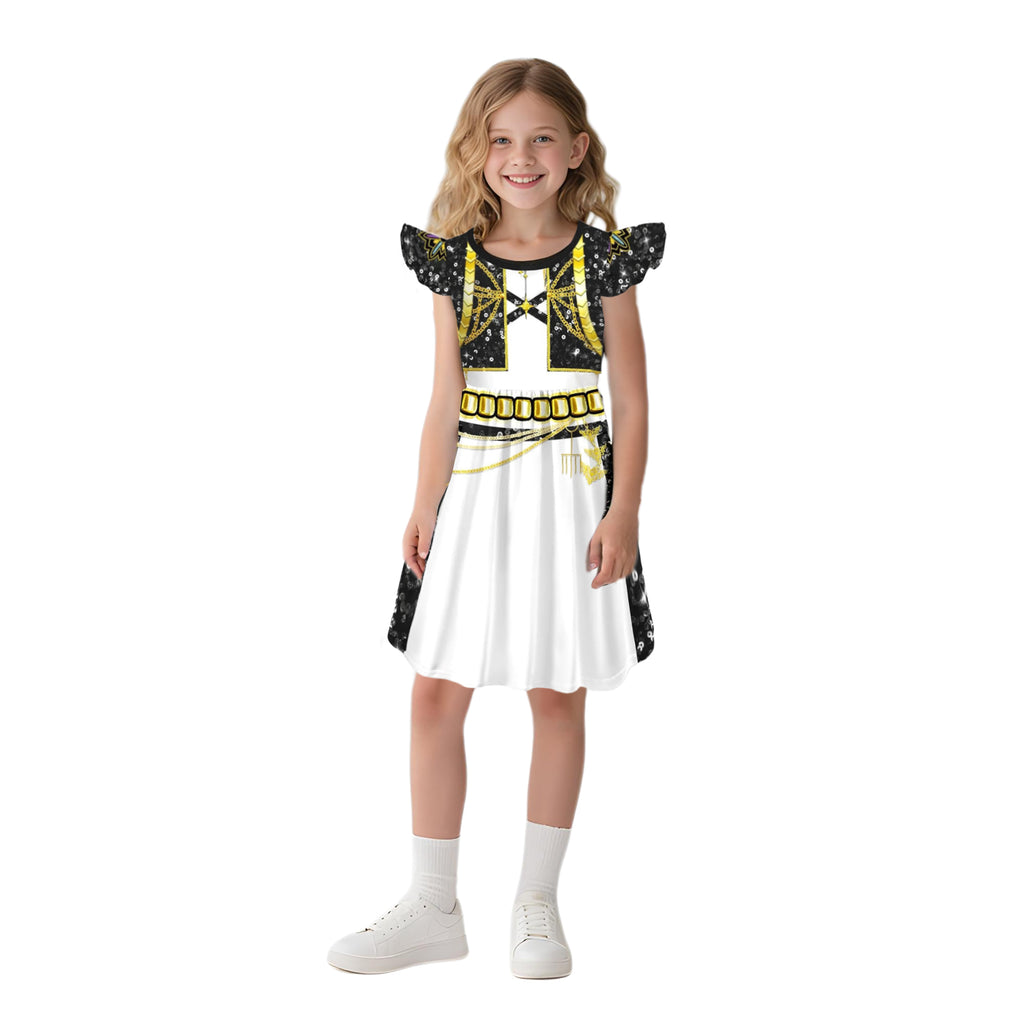 Girls Pop Stars Dresses Wigs Party Cosplay Outfit Halloween Costume