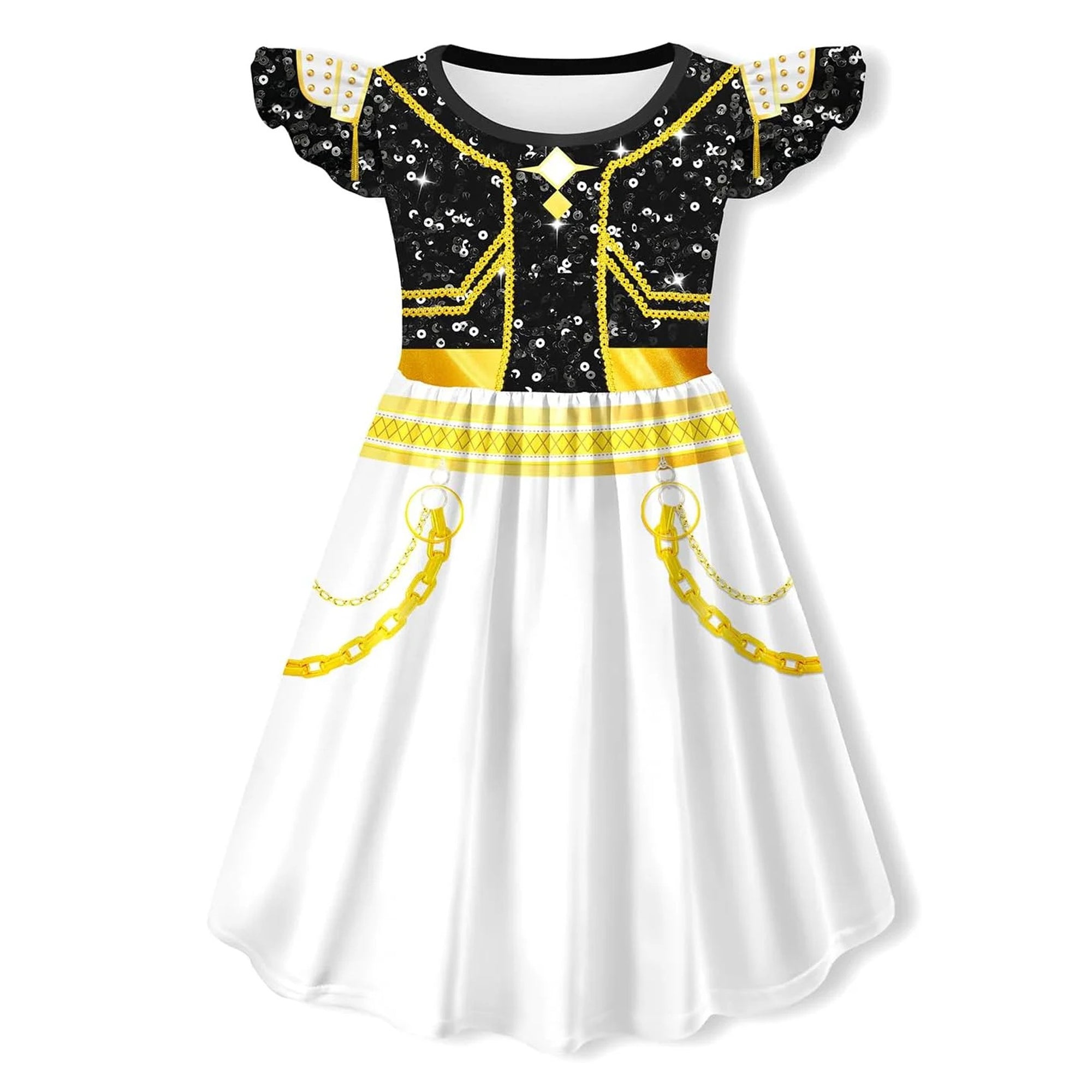 Girls Pop Stars Dresses Wigs Party Cosplay Outfit Halloween Costume