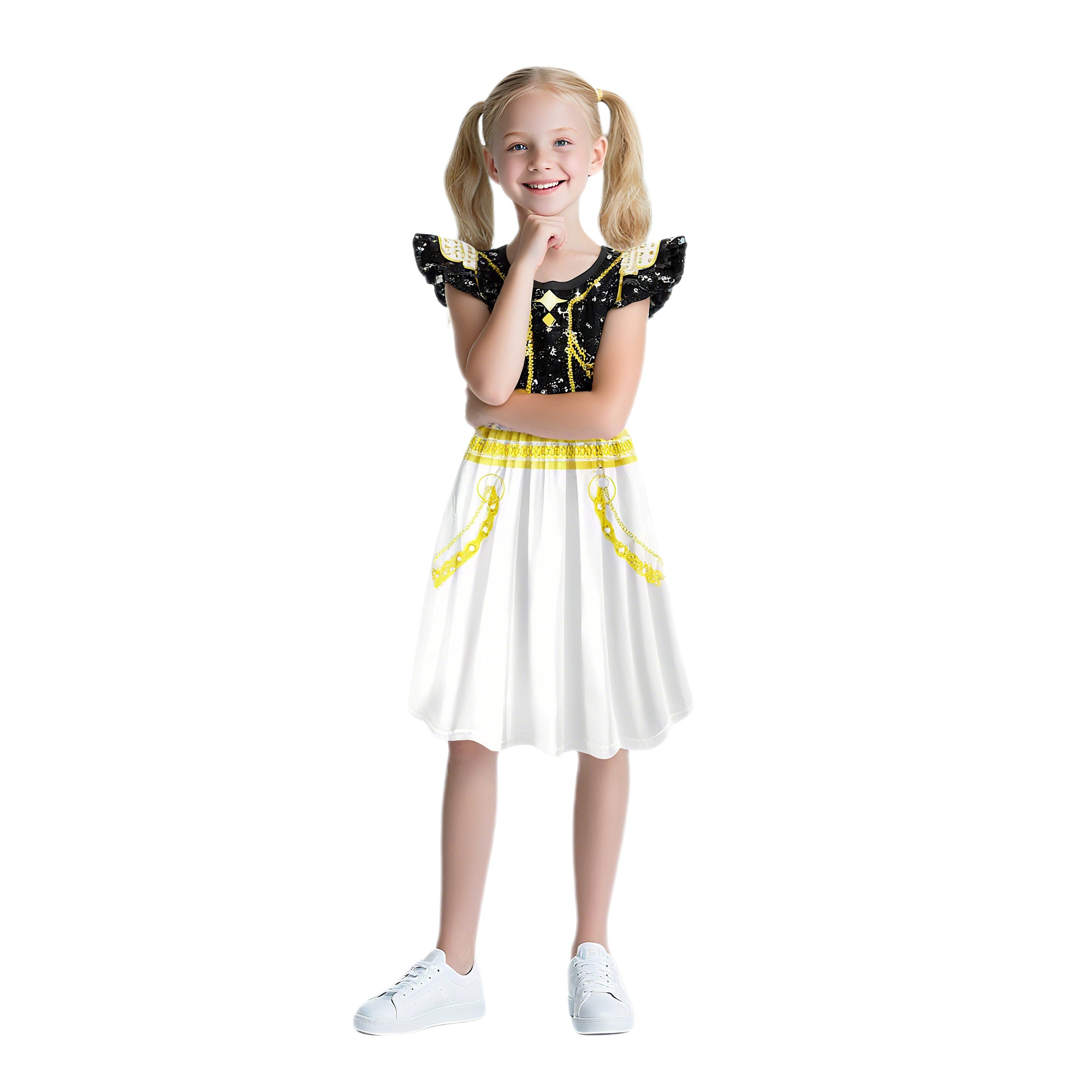 Girls Pop Stars Dresses Wigs Party Cosplay Outfit Halloween Costume