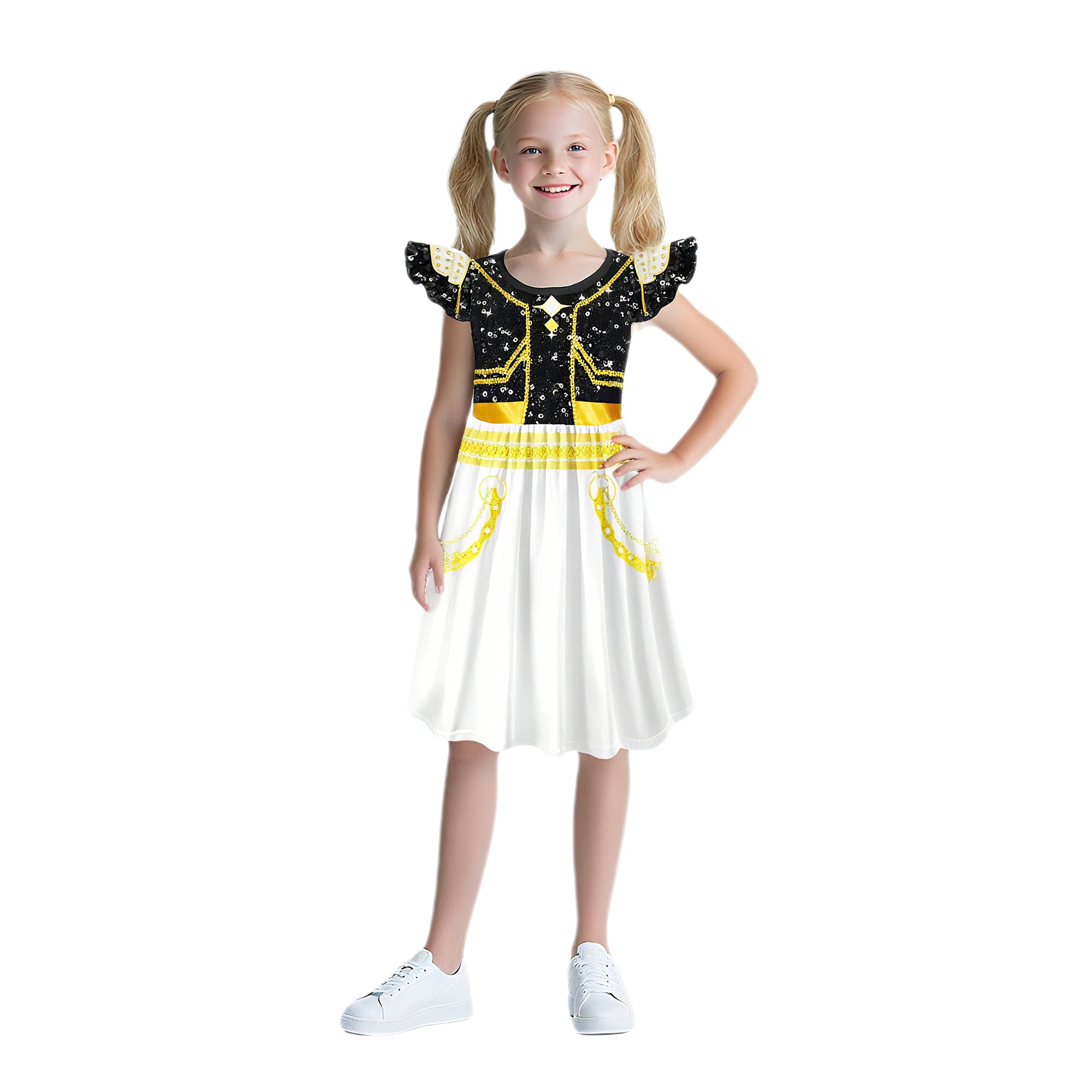 Girls Pop Stars Dresses Wigs Party Cosplay Outfit Halloween Costume