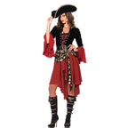 Ladies Pirate Outfit Masquerade Womens Pirate Dress Halloween Cosplay Pirates Of The Caribbean Captain Sparrow Costume