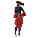 Ladies Pirate Outfit Masquerade Womens Pirate Dress Halloween Cosplay Pirates Of The Caribbean Captain Sparrow Costume