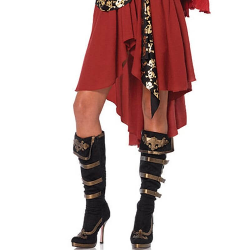 Ladies Pirate Outfit Masquerade Womens Pirate Dress Halloween Cosplay Pirates Of The Caribbean Captain Sparrow Costume