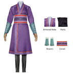 Women Lady Yin Costume Purple Cosplay Outfit for Themed Parties