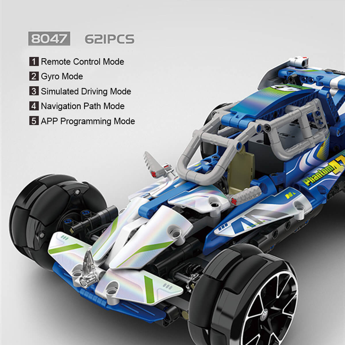 3 in 1 STEM RC Robot Car Building Blocks DIY Kit 4WD Remote Control AP ...