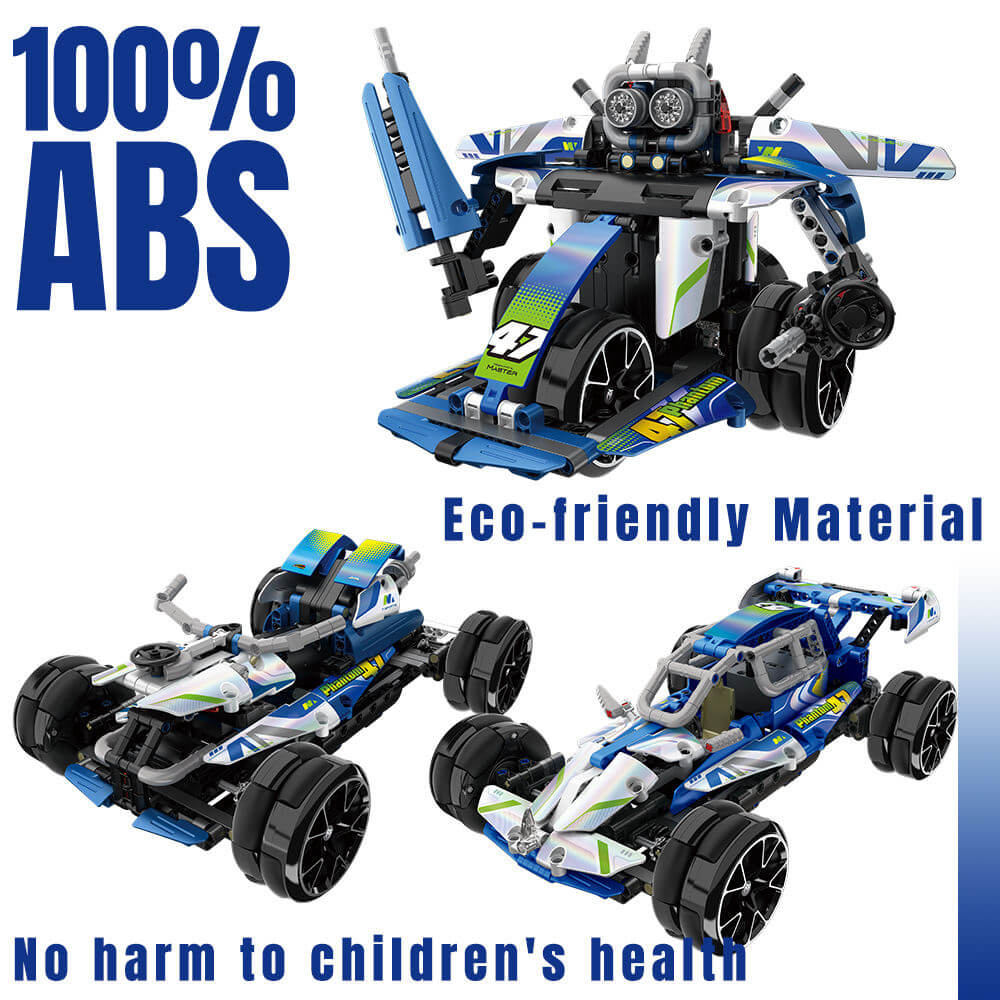 3 in 1 STEM RC Robot Car Building Blocks DIY Kit 4WD Remote Control APP Programming Drift Robot Car