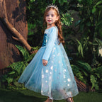 Kids Elsa Dress Halloween Princess Dress up Costume Cosplay