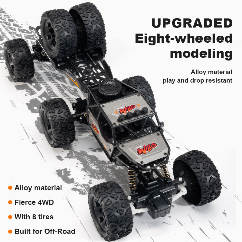 2.4G Remote Control Car 4WD Off-road Vehicle Alloy Electric High-speed Climbing Car