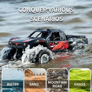 2.4G Kids Amphibious Vehicle 360° Stunt RC Off-road Car Water Land Climbing Car