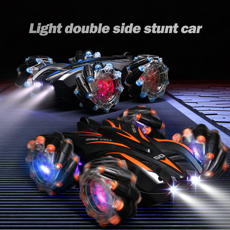 4WD Stunt RC Car 2.4G Double-sided Car Cool Light 360° Stunt Drift Car