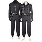 Adult Maximus Costume Black Knight Uniform Tactical Combat Suit Tops Pants Mask and Accessories