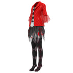 Female Harley Costume Joker Movie Cosplay Red Coat Irregular Tutu Skirt Full Set