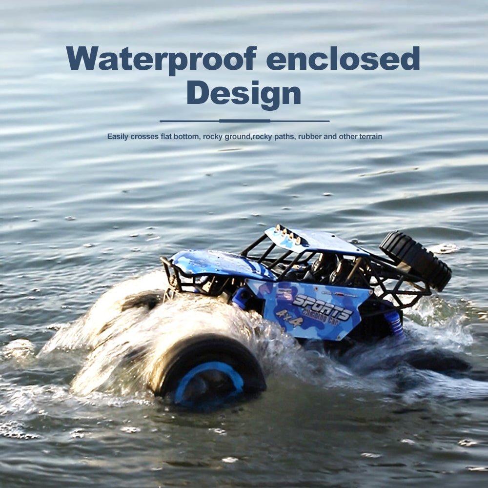 2.4G Amphibious Vehicle 4WD RC Off-road Climbing Car Waterproof All Terrain Car