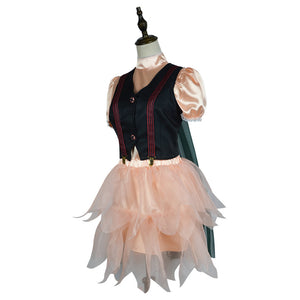 2024 Movie IF Blossom Dress 6pcs Adult Pink Butterfly Costume Shirt Vest Skirt Dress Full Set