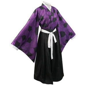 Adult Kokushibo Costume Kimono Outfit Uniform Set for Halloween Party