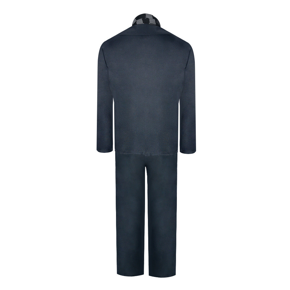 Adult Costume Gray Outfit Jacket Pants and Striped Scarf Adults Halloween Costume