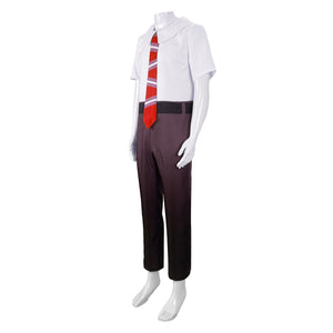 Anger Cosplay Costume Inside Anger Jumpsuit with Tie and Gloves for Dress Up Party