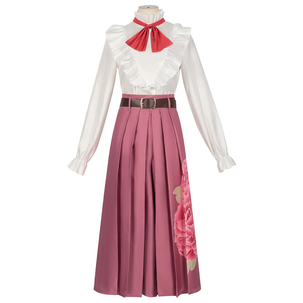 Adult Nezuko Cosplay Costume Halloween Cosplay Outfit Kinomo Dress Full Set for Role Play