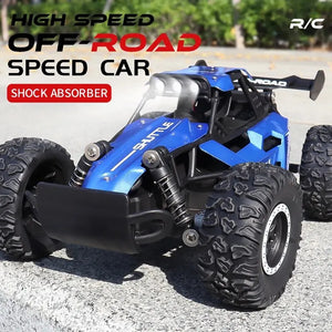 1/16 RC Car 20KM/H Fast Speed Off-road Vehicle 2.4G Alloy Monster Climbing Car