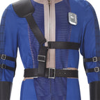 Vault 33 Suit Lucy Norm Shelter Clothes Blue Uniform Halloween Party Costume