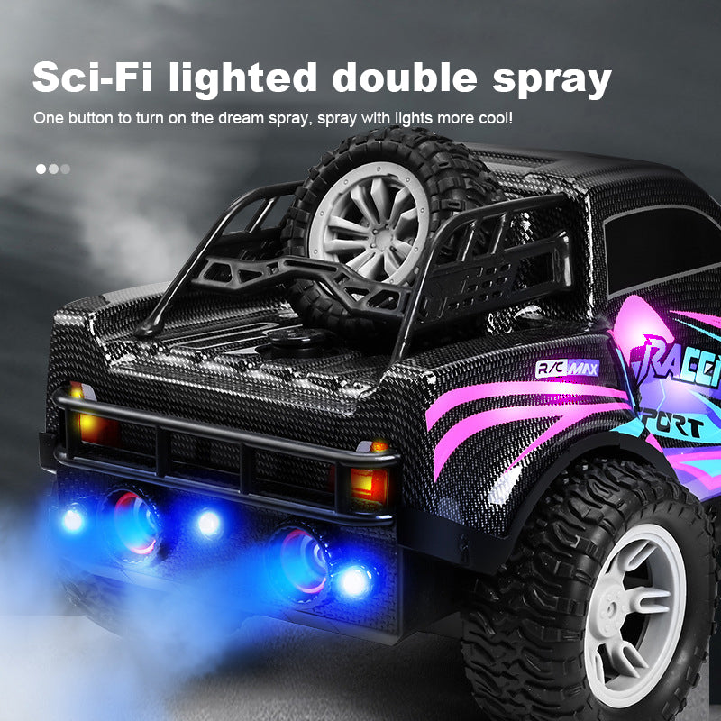 4WD RC Off-road Vehicle 2.4G Fast Remote Control  Drift Car Double Spray Electric Car Toy