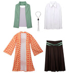 Adult Tanjiro Cosplay Costume Halloween Carnival Outfit Men Kinomo Full Set