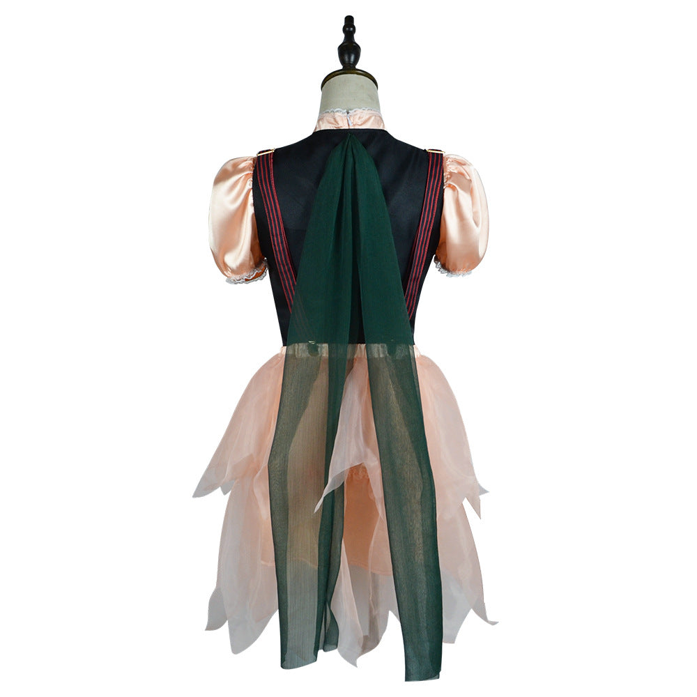 2024 Movie IF Blossom Dress 6pcs Adult Pink Butterfly Costume Shirt Vest Skirt Dress Full Set