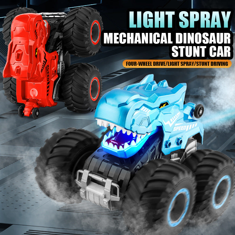 2.4Ghz Dino Remote Control Car 4WD Spray Stunt Car Climbing Off-road Car Toy