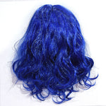 Adult Mal Costume Blue Jumpsuit and Wig for Halloween Carnival Lady Cosplay Outfit