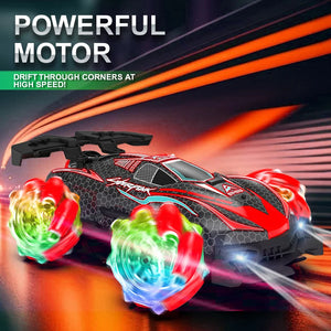 2.4G Remote Control Car 360° Rotation Drift Racing Car Dual Control Electric Spray Car Toy