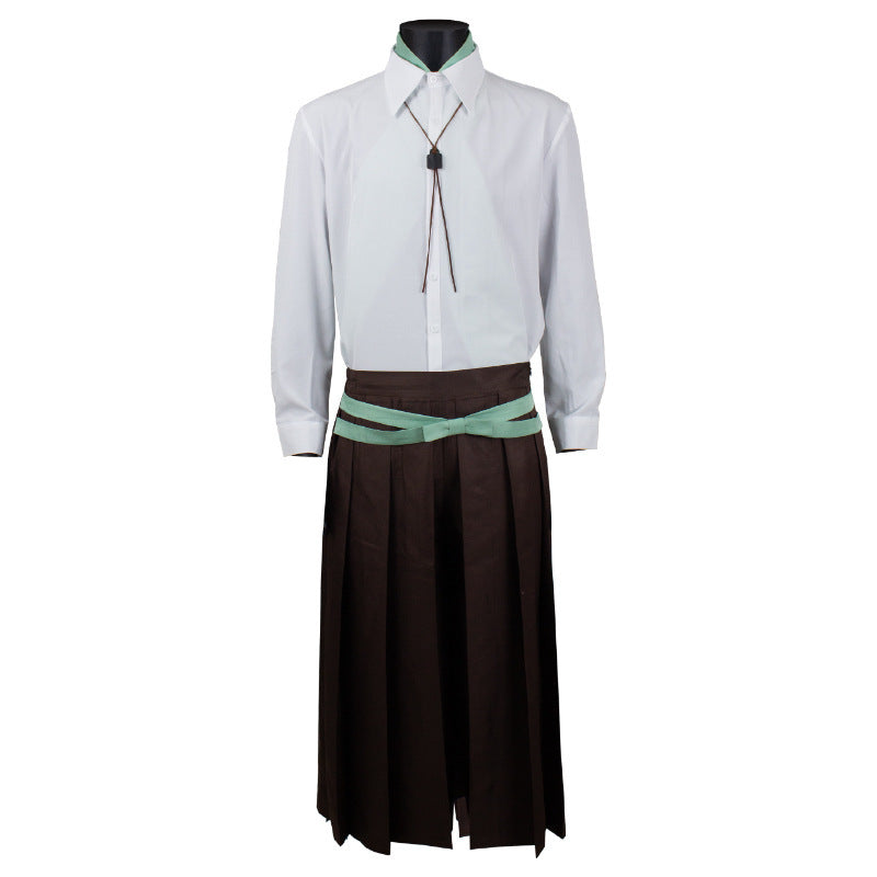 Adult Tanjiro Cosplay Costume Halloween Carnival Outfit Men Kinomo Full Set