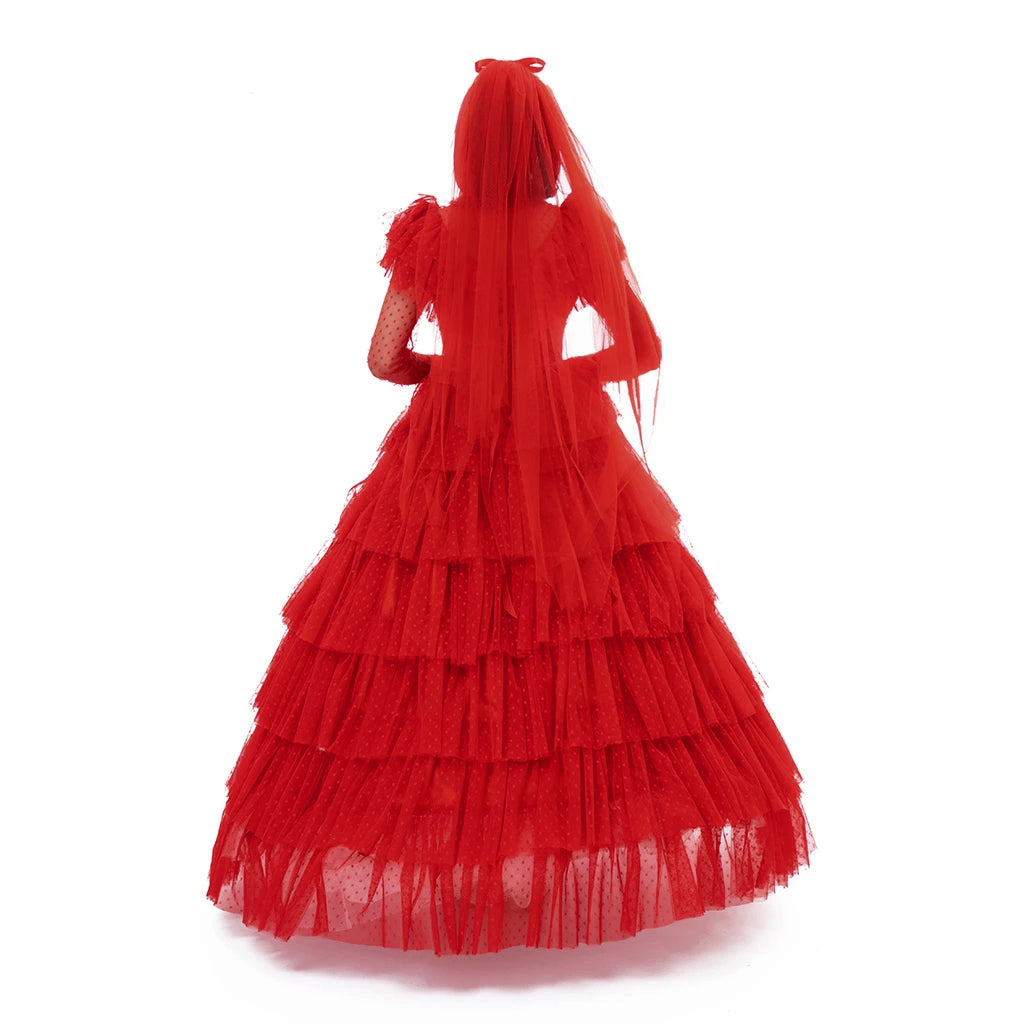 red gothic wedding dress costume Amber Gothic Black and Dark Red Wedding Dress with or without the Cape , Gothic Dark Red Mermaid Trumpet Wedding Dress, See Through Black Red Gown