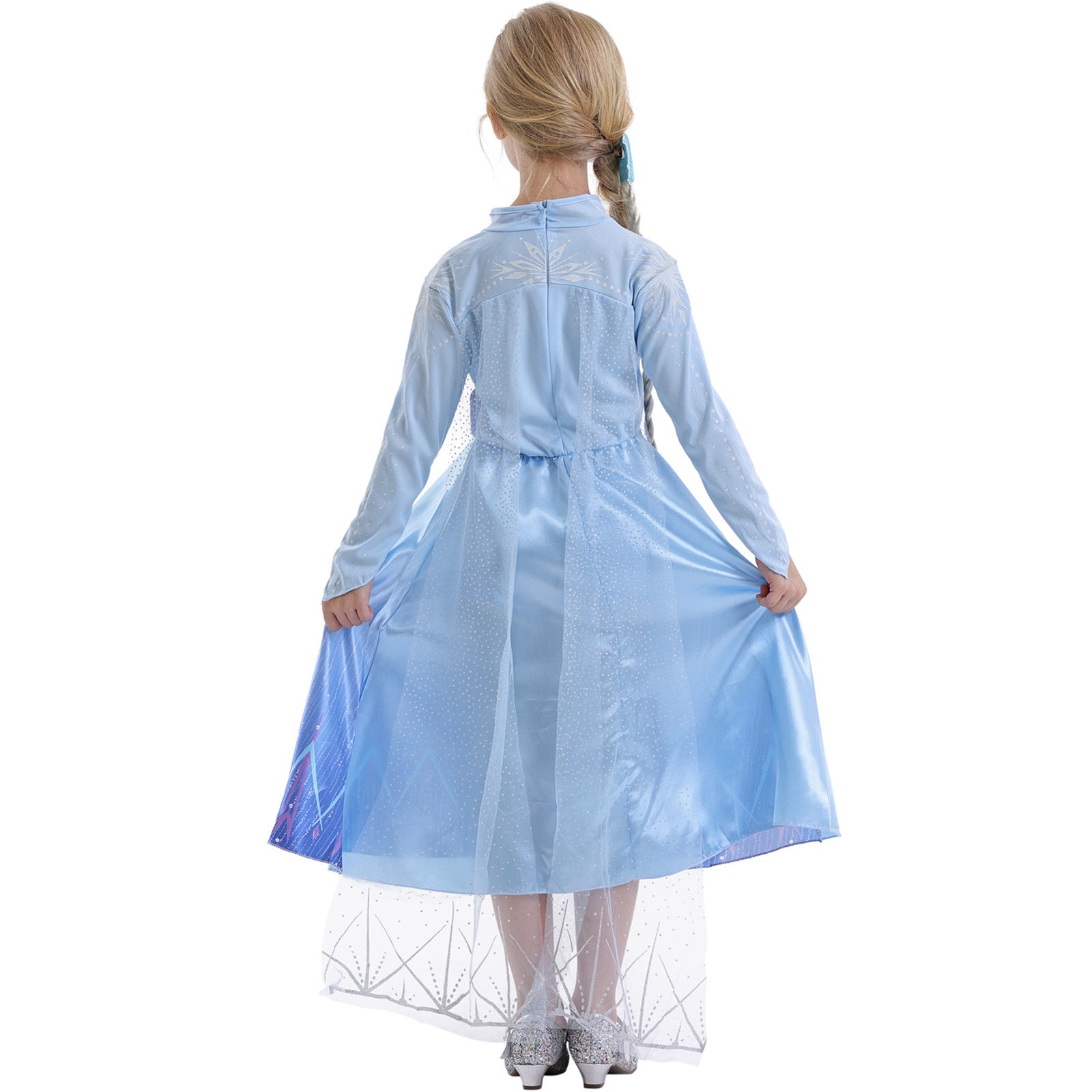 Kids Elsa Dress Cosplay Princess Dress Girls Queen Party Dress Up Costume
