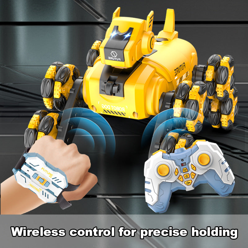 8WD  Remote Control Robot Car RC Stunt Car with Spray and Lights Gesture Sensing Car for Boys Toy