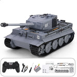 1/24 Remote Control Tank 2.4G Infrared Battle RC Tank 1080° Turret Rotates with Metal Track