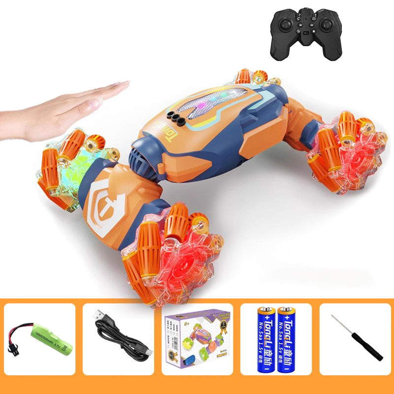 2.4G Remote Control Stunt Car 360° Twisting Car Dual Control With Cool Light