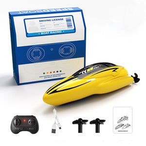 Kids Remote Control Boat 2.4G RC Rolling Stunt Boat Two Speeds Adjustable Speedboat