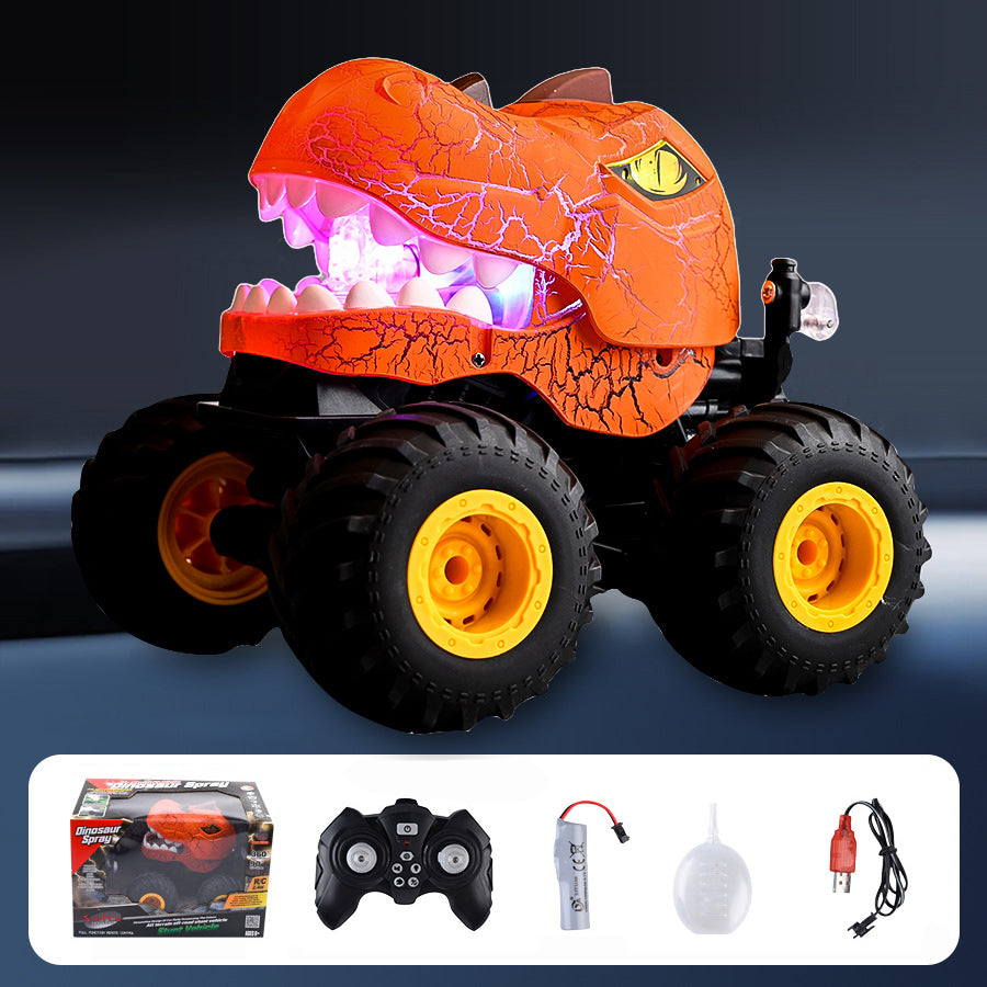 2.4G Dinosaur RC Car 360° Stunt Spray Car Monster Climbing Truck Electric Remote Control Toy Cool Light