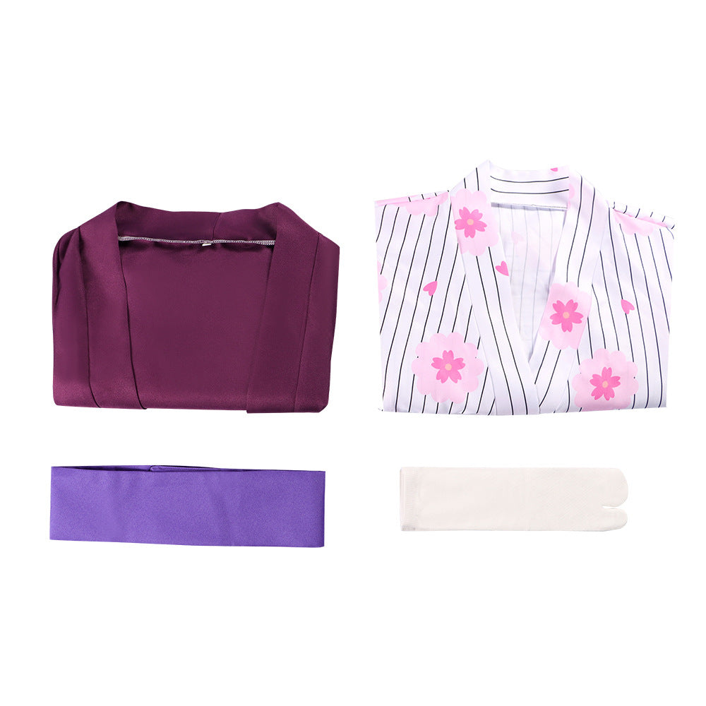 Adult Mitsuri Cosplay Costume Kimono Outfit Halloween Carnival Uniforms for Women