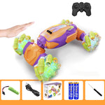 2.4G Remote Control Stunt Car 360° Twisting Car Dual Control With Cool Light