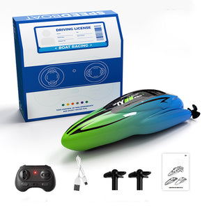 Kids Remote Control Boat 2.4G RC Rolling Stunt Boat Two Speeds Adjustable Speedboat