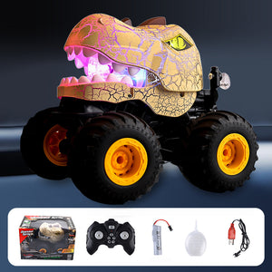 2.4G Dinosaur RC Car 360° Stunt Spray Car Monster Climbing Truck Electric Remote Control Toy Cool Light