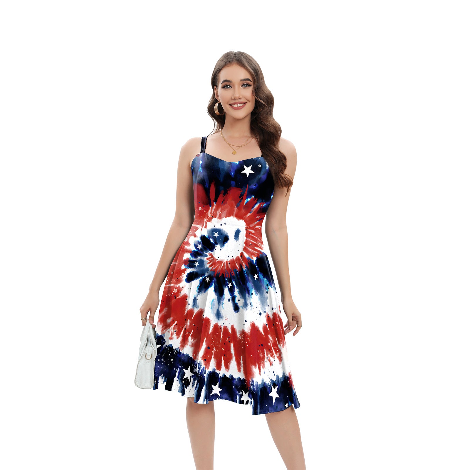 Women 4th Of July Outfit American Flag Star Striped Dress for Patrioti –  Sun Baby