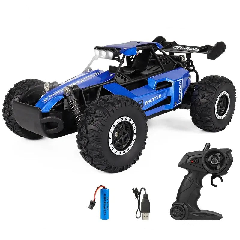 1/16 RC Car 20KM/H Fast Speed Off-road Vehicle 2.4G Alloy Monster Climbing Car