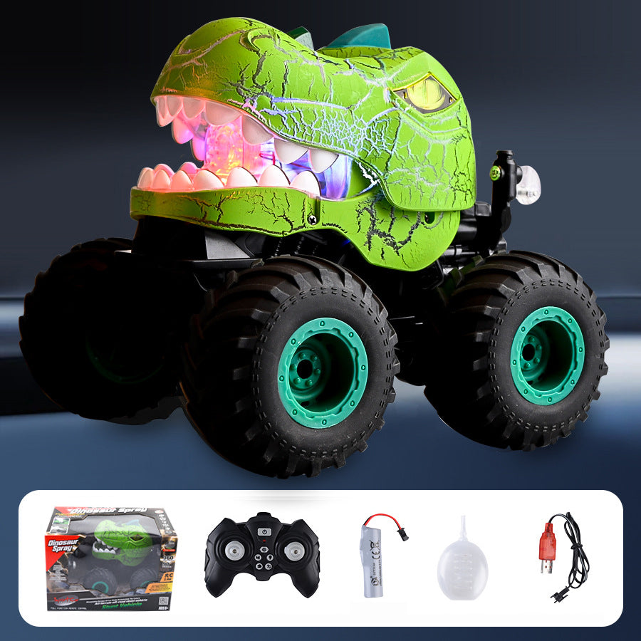 2.4G Dinosaur RC Car 360° Stunt Spray Car Monster Climbing Truck Electric Remote Control Toy Cool Light