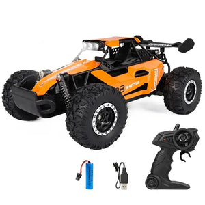 1/16 RC Car 20KM/H Fast Speed Off-road Vehicle 2.4G Alloy Monster Climbing Car