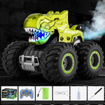 2.4Ghz Dino Remote Control Car 4WD Spray Stunt Car Climbing Off-road Car Toy