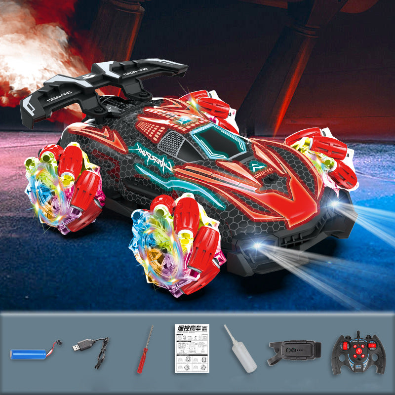 2.4G Remote Control Car 360° Rotation Drift Racing Car Dual Control Electric Spray Car Toy