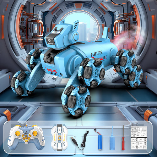 8WD  Remote Control Robot Car RC Stunt Car with Spray and Lights Gesture Sensing Car for Boys Toy