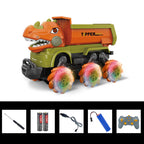 2.4G Dino Remote Control Car 9CH RC Engineering Vehicle Excavator Crane Dump Truck Mixer Truck Toy